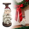 thumbnail image 1 of Christmas resin candlesticks, festive candlesticks, 1 of 1