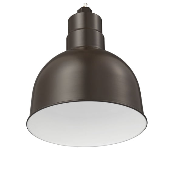 RDBS10-ABR Millennium Lighting R Series - 1 Light Stem Hung Deep Bowl Shade-11 Inch Tall and 10 Inch Wide-Architectural Bronze Finish