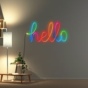 Monster 16.4ft Neon LED Strip Lights, Multicolor Flow LED Lights for Indoor & Outdoor Decor, Mounting Clips Included
