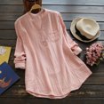thumbnail image 3 of Qarigey Lookwoild Mujer Verano Gypsy Baggy Túnica Tops Camisa Blusa de manga larga Tallas grandes 6-26 Prendas para la parte del cuerpo rosado SG Qarigey AP000936-10, 3 of 6
