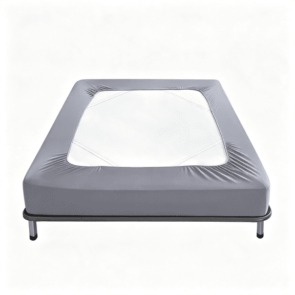 AUQ Box Spring Cover Queen Size Bed Skirt Wrap 4 Side,Grey,Stretch&Snug Fit,Ultra Soft,Wrinkle Free,Premium Snug Fit Queen Bed Skirt Replacing Bed Skirts for Hotel and Home
