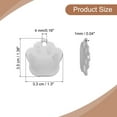 thumbnail image 2 of Uxcell 10Pcs Aluminum Engraving Blanks Tags, Metal Blank Tags Stamping Dog Paw with 10 Keychain Blank Bulk Dog Tag for DIY Personalized Pet Tag, Silver, 2 of 6