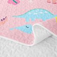 thumbnail image 5 of Erosebridal Cute Dinosaur Bed Spread Queen, Cartoon Dino Animal Queen Coverlet Set, 3-Piece 1 Quilt and 2 Pillowcases, 5 of 7