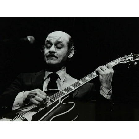 - Guitarist Joe Pass on Stage at the Forum Theatre, Hatfield, Hertfordshire, 12 November 1980 Print Wall Art By Denis Williams