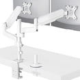 thumbnail image 1 of Soporte para Monitor Doble WALI Blanco con Resorte de Gas Ajustable hasta 32 Pulgadas y 8 kg Ergonóm, 1 of 8