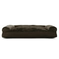 thumbnail image 2 of FurHaven Pet Products Plush & Suede Pillow Sofa Pet Bed for Dogs & Cats - Espresso, Jumbo, 2 of 10