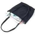 thumbnail image 4 of Bolso de Cordón para Mujer Bolso de Hombro Grande con Bolsillos con Cremallera Bolso de Cordón para Mujer Bolso de Hombro para Mujer para Trabajo Oficina Viajes Compras Escuela, 4 of 5