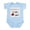 Sky Blue, variant on CafePress - Philly Loves Me Infant Bodysuit - Baby Light Bodysuit, Size Newborn - 24 Months