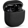 thumbnail image 1 of wonima11 Leather Case - for Bose QuietComfort Ultra 2 (2025), QuietComfort Ultra Earbuds (2023) and Bose Quiet Comfort Earbuds II Case (2022) - Leather Cover with Carbon Fibre Texture - Black, 1 of 1
