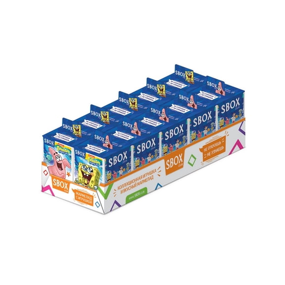 SpongeBob SquarePants *SWEETBOX* MARMALADE W/TOY (SpongeBob ) 10g/each, from Europe, 10 Pack