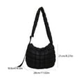 thumbnail image 5 of Aellinatey Fashionable Quilted Shoulder Bag for Women Soft Puffer Satchel Crossbody Bag, 5 of 21