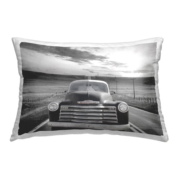 Stupell Industries Antique Car Beach Road Decorative Printed Throw Pillow Design by Lori Deiter