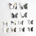 thumbnail image 5 of 12 Pcs Butterfly Wall Decor,Removable Stickers Wall Decor,3D Butterfly Wall Decal Room Decor,3D Butterfly Wall Stickers,for Room, Door, Window, Wedding, Bathroom, Birthday Decoration,White, 5 of 6
