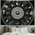 thumbnail image 2 of ERAPDAUR  Twelve Constellation Tapestry,Black and White ，Sun and Moon ，Yin and Yang Tapestry Mystic Wall Hanging Tapestry for Home Decor  40x30inch, 2 of 6