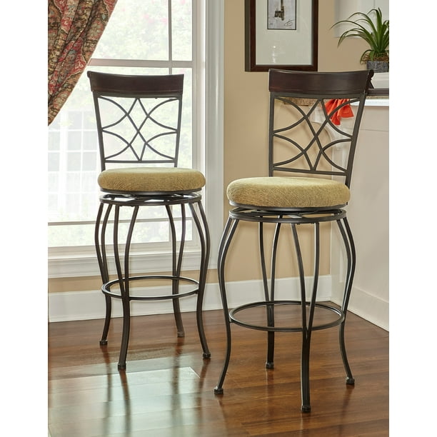 Linon Curves Counter Bar Stool, Best Swivel Counter Height Stools