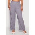 thumbnail image 3 of Women's Plus Size Wide Leg Textured Knit Pants, 3 of 4