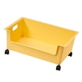 thumbnail image 3 of jifeng Bac de Rangement avec Roues Boîte de Rangement Polyvalente pour Placard Étagères Jaune, 3 of 9