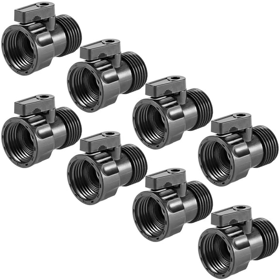 Shower Pressure Regulator Matte Black, 8pcs Brass Shower Head