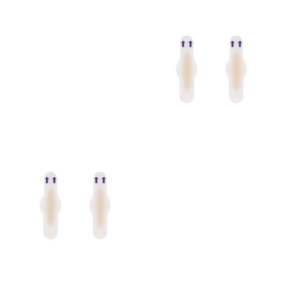 Sonducket Almohadillas protectoras de Gel para talón, 2 uds., cojín para talón, resistente al desgaste, accesorios para el cuidado de los Type5 NO5