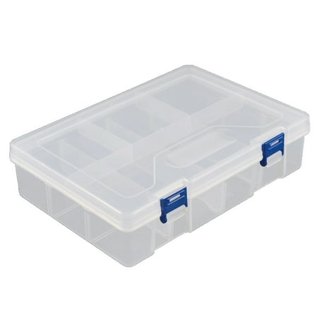 Part Storage Container Unique Bargains Desktop Tool Part Hardware Plastic Adjustable Storage Sorter Case Box Organizer ()