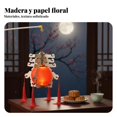 thumbnail image 2 of Abbraccia Linterna de liebre de diseño antiguo, kit DIY de linterna de flores, manualidad infantil para fiestas, 2 of 6