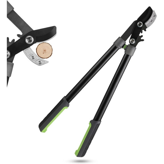 28" Anvil Lopper for Gardening, Long handle Branch Cutter with 1.6" Cutting Capacity, Heavy-Duty Pruning Shear Featuring Gear System for Tree Trimming, Handheld Garden Shear with Sharp Blade