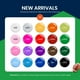 thumbnail image 4 of Set de esmaltes en gel Blokecore de escarabajos con 20 colores y accesorios, 4 of 7