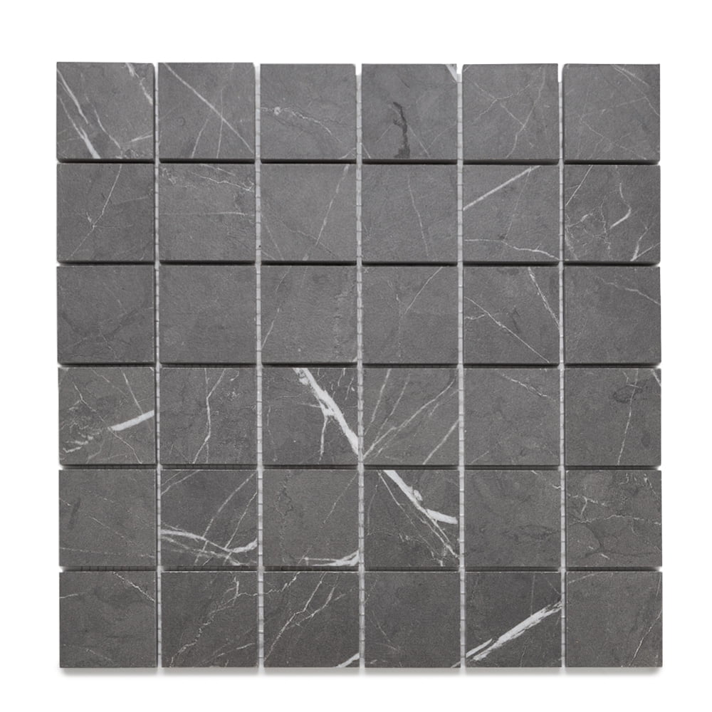 The Tile Life Penthouse 2" x 2" Charming Amber Matte Porcelain Mosaic Floor and Wall Tile Case of 9