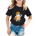 thumbnail image 2 of Toddler Boys Halloween Shirt Funny Kids Short Sleeve Spooky Season Fall Clothes, 2 of 3