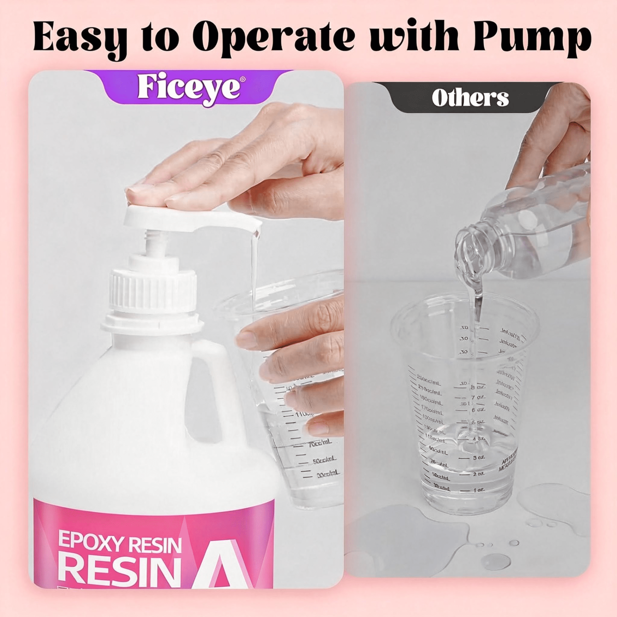 Crystal Clear Epoxy Resin Kit 1GAL With 4 luminous powder- 1:1 Mixing Ratio, Bubble Free & Anti-Yellowing - High Gloss Casting & Coating Resin for Jewelry, River Tables, Bar Top, Countertops & Wood