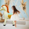 thumbnail image 2 of Caballo hinchable 3D DOINIDAMI para decoración de fiesta, color beige, 2 of 9