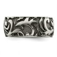 thumbnail image 3 of Mens Titanium Pattern Wedding Band Ring (11mm), 3 of 4