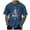 Dark Blue, variant on LUOGENLI Male T-shirts for Mens Mens Casual Soft and Comfortable Small Printed Cotton T Shirt with Rund Neck and Short Sleeves Tee T-shirts Mens Big and Tall St. Patrick's Day Dark Blue L