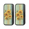 thumbnail image 5 of ZIATUBLE 4 PCS Refrigerator Door Handle Covers Kitchen Appliances Gloves Fridge Stove Dishwasher Handle Sleeve Protector Home Decor, Sunflower Wood Grain, 5 of 7