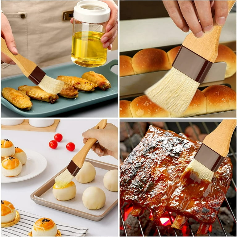 Pastry Brushes Basting Oil Brush to Spread Butter Oil or Egg Wash On Bread  and Pastries or To Apply Sauces When Grilling