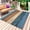Navy Blue, variant on Farmhouse Blue Brown Outdoor Rug 4x6 Ft - Reversible Patio Rug Outdoor Camping Rugs, Vintage Wooden Striped Washable Indoor Outdoor Area Rugs, Non-Slip Outdoor Carpet Runner for Deck/Porch