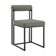 thumbnail image 2 of Joana Anastasia 5 Piece Round Dining  Set with Light Gray Faux Leather, 2 of 8