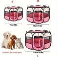 thumbnail image 6 of Portable Pop Up Pet Playpen for Dogs Cats Rabbits, Indoor Outdoor Foldable Tent Crate Kennel with Carrying Case & Removable Zipper Top, 6 of 12