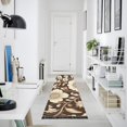 thumbnail image 4 of Yayeee Runner Rug for Bedroom 2'x6' Machine Washable Hallway Non Slip Mat, Brown Floral, 4 of 8