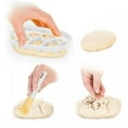 thumbnail image 2 of Inteprter Juego de 2 uds de moldes para prensa de masa, molde para hornear rollos de pan, cortadores de pastelería de plástico Herramientas y accesorios para hornear No.1 Inteprter HA040753-01, 2 of 6
