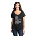 thumbnail image 2 of Thread Tank 99 Problems Mom Aint One Women's Relaxed Slouchy Dolman T-Shirt Tee Heather Black 2X-Large, 2 of 4