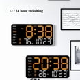 thumbnail image 1 of HLONK Digital Wall Clock Dual alarm clock  Auto Dimming Temperature Date Week Timing Countdown LED Display  for Living Room/Kitchen/Shop/ Warehouse/ Office Decor, 1 of 6