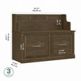 thumbnail image 2 of Woodland 40W Entryway Bench with Doors in Ash Brown - Engineered Wood, 2 of 9
