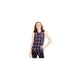 thumbnail image 1 of Camisa de franela con botones Almost Famous Azul XS, 1 of 1
