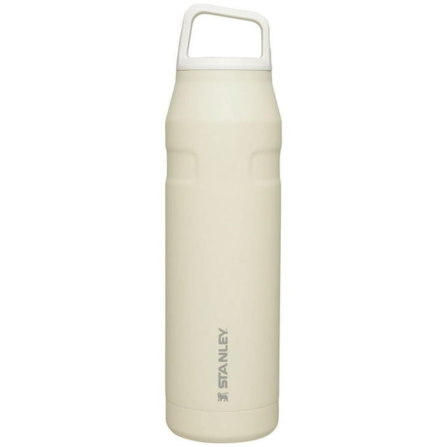 Botella de agua Stanley IceFlow Cap and Carry+ Cream Glimmer de 1 litro