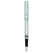 Charles Hubert Silver-tone w/Abstract Design Fountain Pen QGM9181