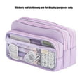thumbnail image 6 of Pen Case, Pencil Pouches, Simple Large Pencil Case Pen Organizers Bag Zippers Expandable Big Capacity Pencil Holder Box, 6 of 9