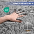 thumbnail image 5 of Nefoso 4ft x 4ft Round Area Rug, Soft Fluffy Circle Rug Shag Round Rugs for Living Room Bedroom Indoor Home Decor, Gray, 5 of 11
