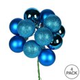 thumbnail image 2 of Vickerman 12" Turquoise Ball Christmas Pick, 4 per set, 2 of 2