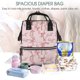 thumbnail image 5 of Disketp Orchids Flowers Mochila de Pañales de Gran Capacidad con Múltiples Bolsillos, Mochila de Viaje Multifuncional para Bebé, Unisex, Moderna y Resistente, 5 of 6